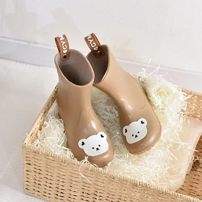 Kids Waterproof Non Slip Rain Boots With Cartoon Animals - ToylandEU