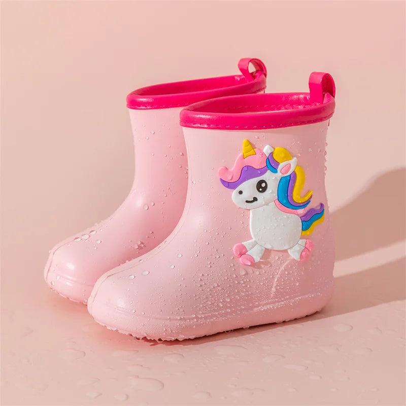Kids Waterproof Rain Boots | Antiskid Slip-On | Toylandeu