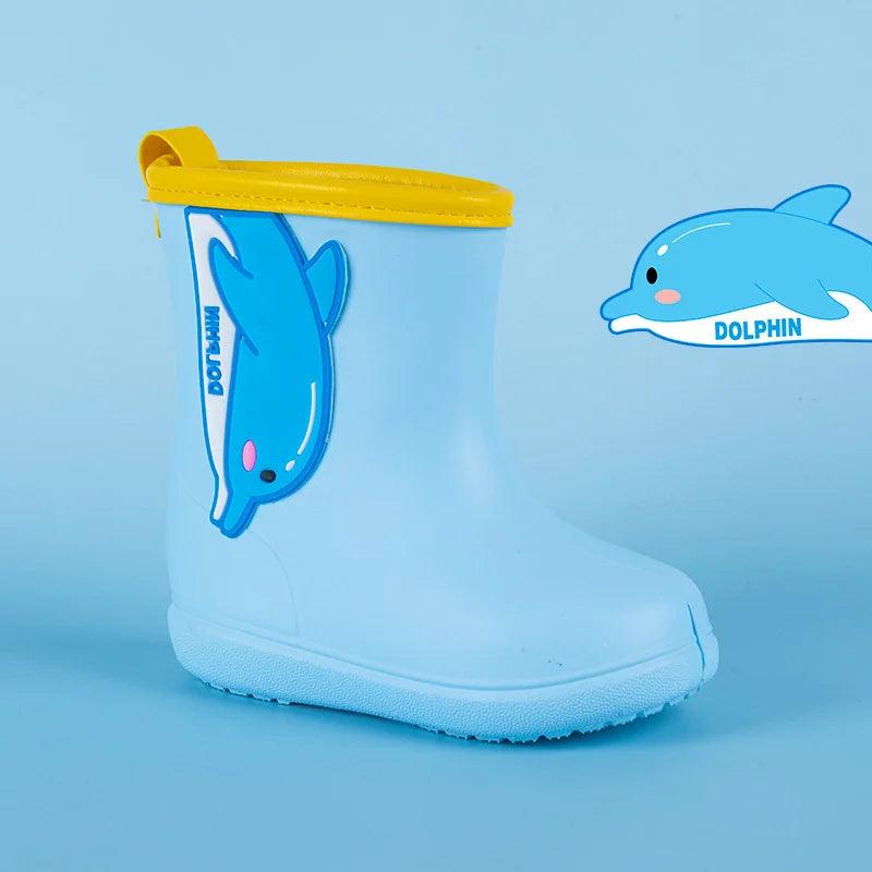 Kids Waterproof Rain Boots | Antiskid Slip-On | Toylandeu