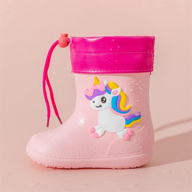 Kids Waterproof Rain Boots | Antiskid Slip-On | Toylandeu