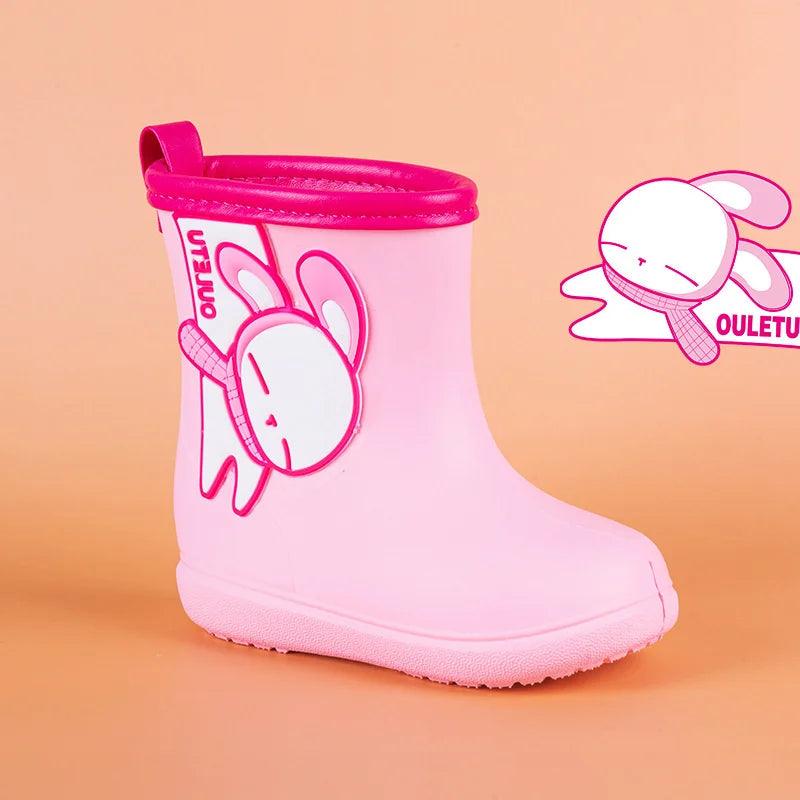 Kids Waterproof Rain Boots | Antiskid Slip-On | Toylandeu