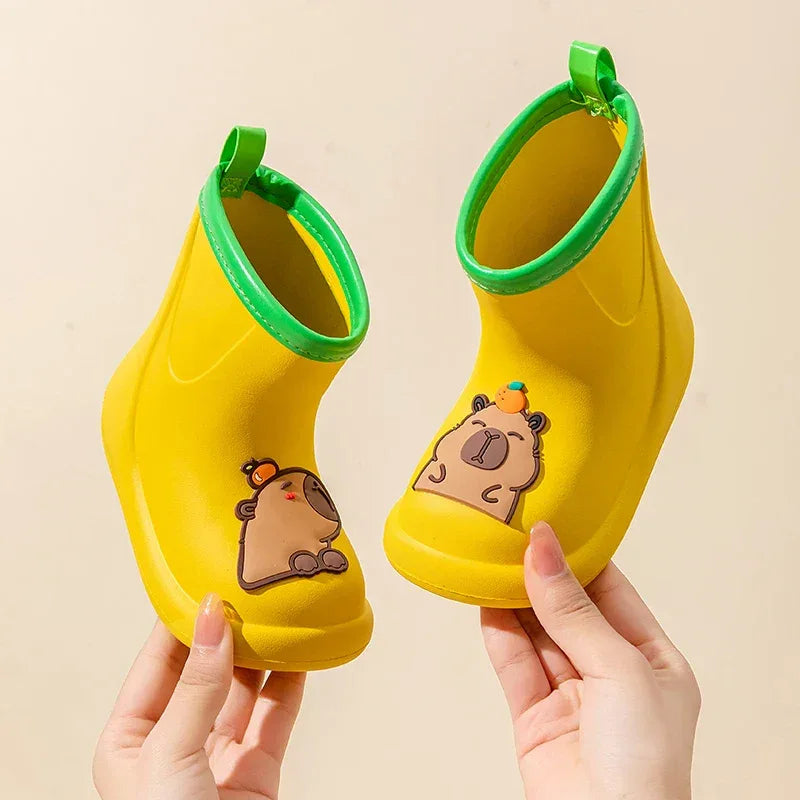 Kids Waterproof Rain Boots Capybara Design Slip On - ToylandEU