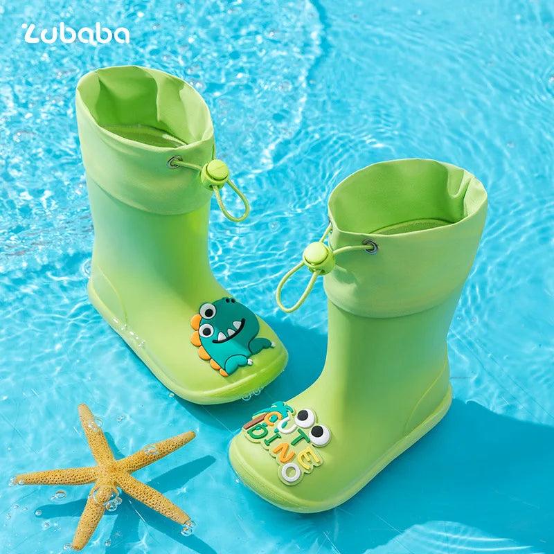 Kids Waterproof Rain Boots | PVC Nonskid Above Knee | Toylandeu
