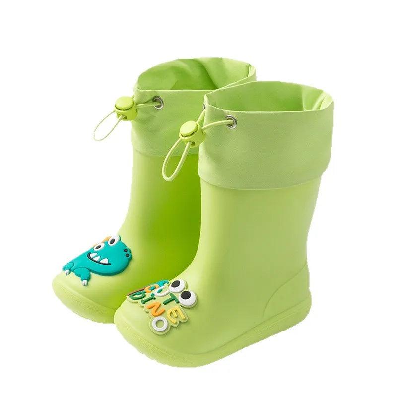 Kids Waterproof Rain Boots | PVC Nonskid Above Knee | Toylandeu