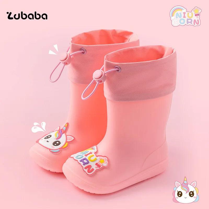 Kids Waterproof Rain Boots | PVC Nonskid Above Knee | Toylandeu