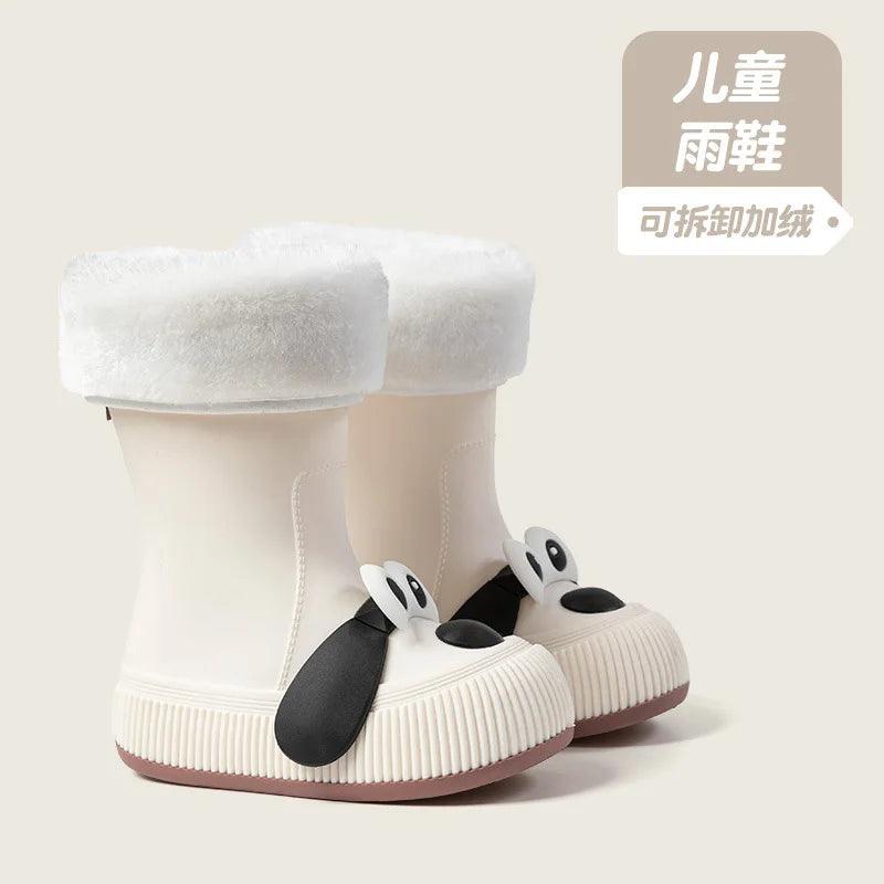 Kids Waterproof Rain Boots With Puppy Design | Toylandeu