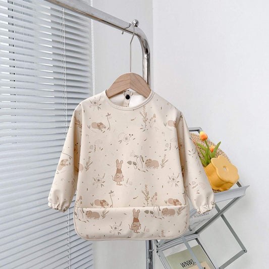 Kids' Waterproof Reversible Smock | Cartoon, Anti-Dirt
