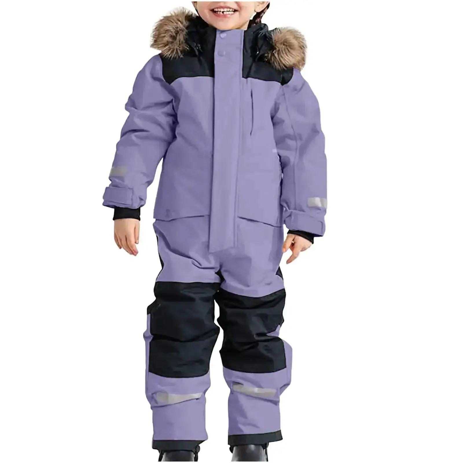  Kids Waterproof Ski Suit With Fleece Lining Unisex -  ToylandEU™