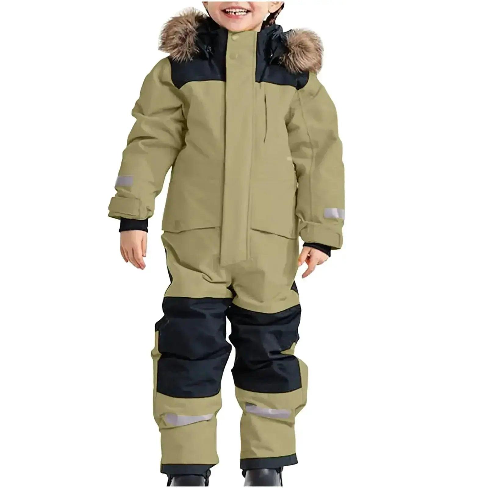  Kids Waterproof Ski Suit With Fleece Lining Unisex -  ToylandEU™