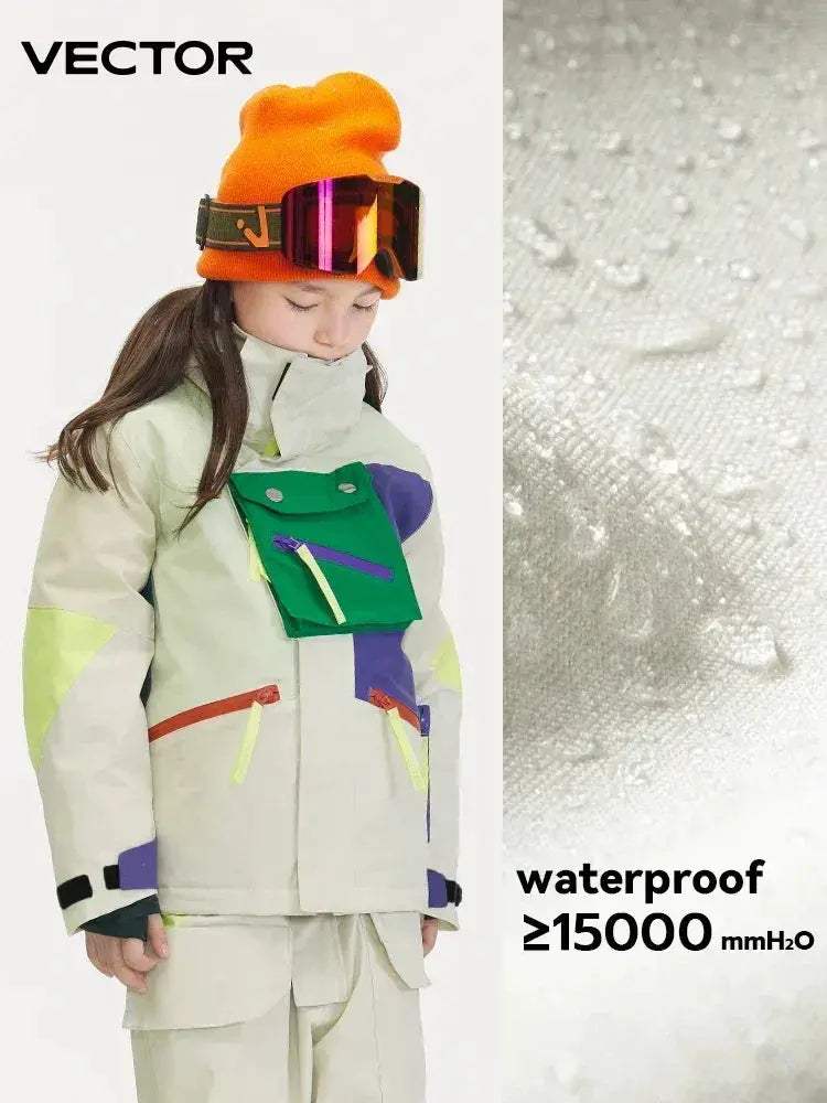 Kids Waterproof Snow Jacket With Hooded Thermal Warmth - ToylandEU
