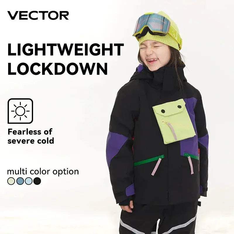 Kids Waterproof Snow Jacket With Hooded Thermal Warmth - ToylandEU