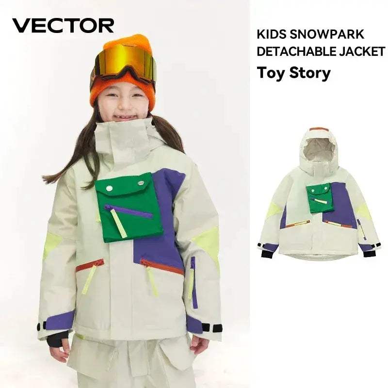 Kids Waterproof Snow Jacket With Hooded Thermal Warmth - ToylandEU