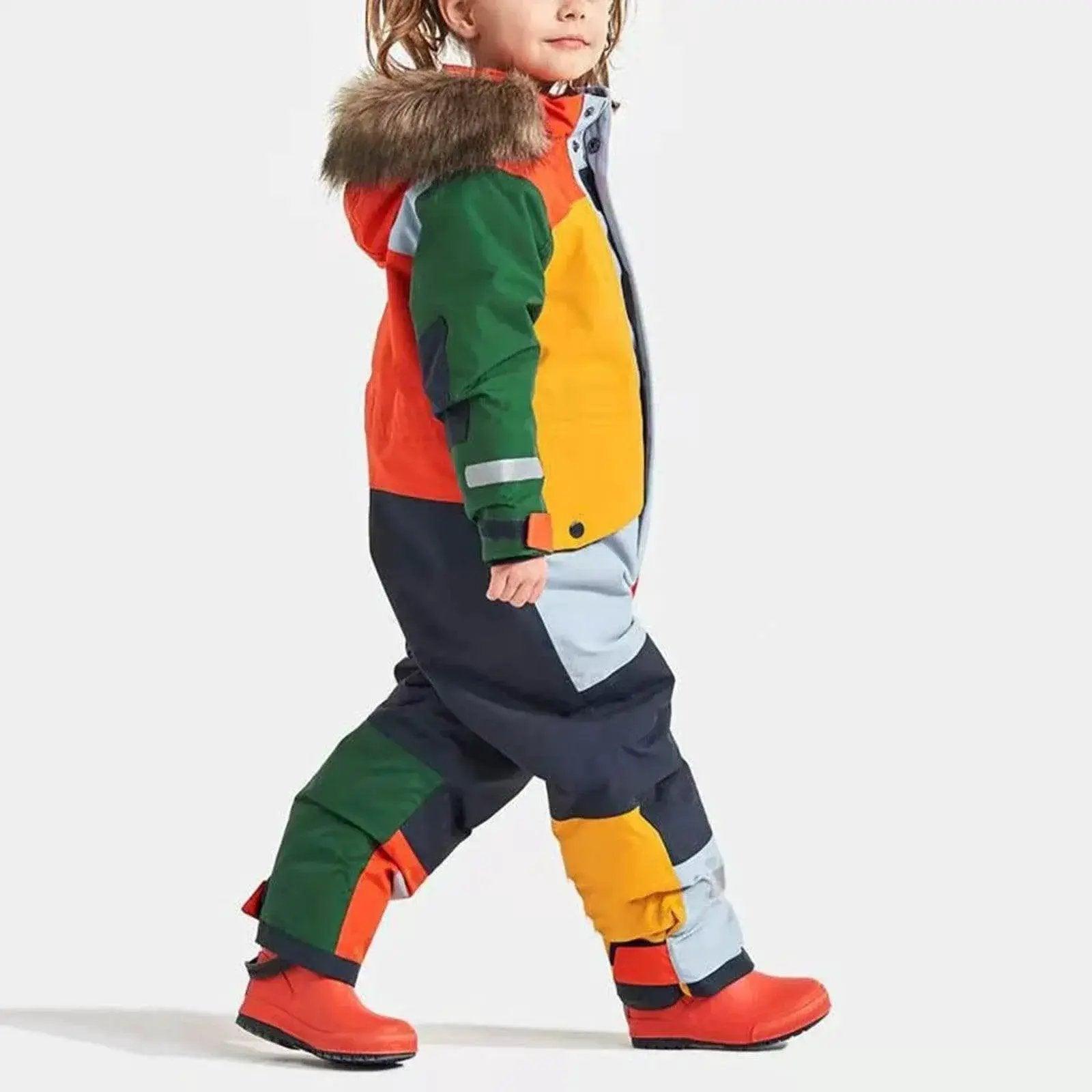  Kids Winter Ski Jumpsuit - Warm, Windproof Fleece Overall for Boys and Girls, Ideal for Snowboarding and Outdoor Play -  ToylandEU™