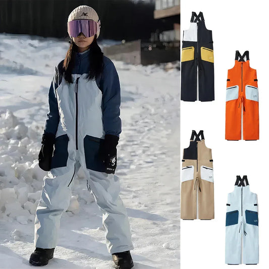 Kids Winter Ski Jumpsuit Waterproof Warm Insulated Overalls - ToylandEU