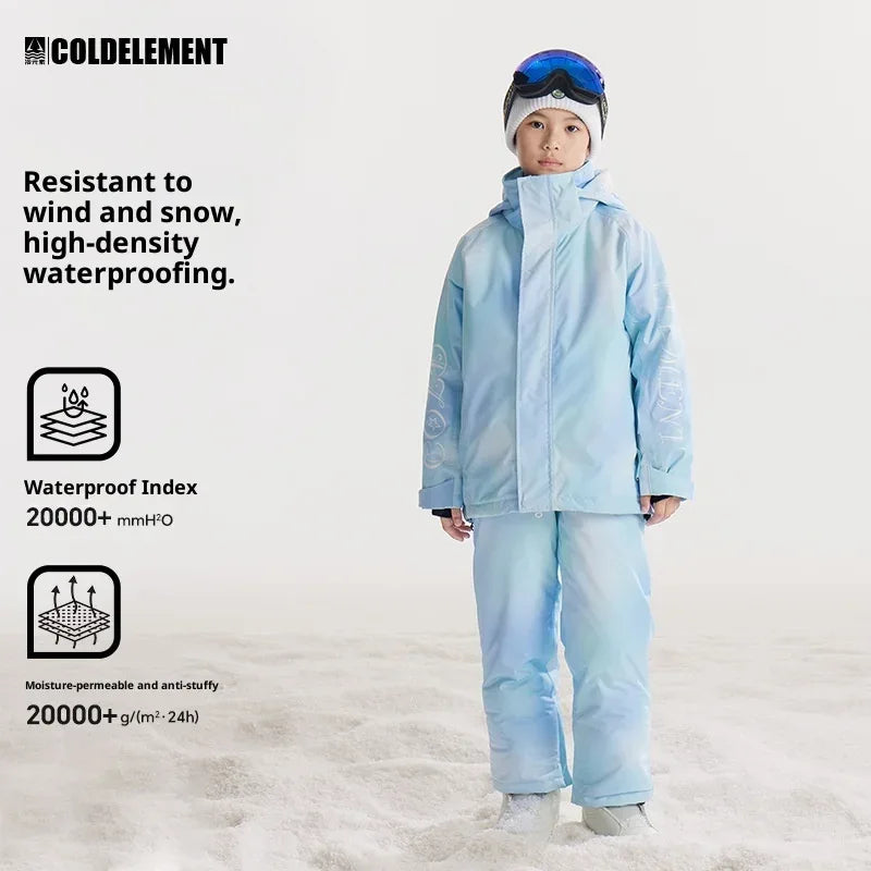 Kids Winter Ski Suit Set Warm Durable Children's Snow Gear - ToylandEU