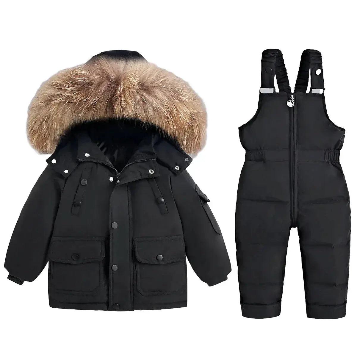  Kids Winter Ski Suit Two Piece With Removable Hood Durable -  ToylandEU™