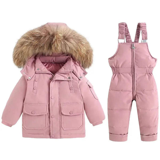  Kids Winter Ski Suit Two Piece With Removable Hood Durable -  ToylandEU™