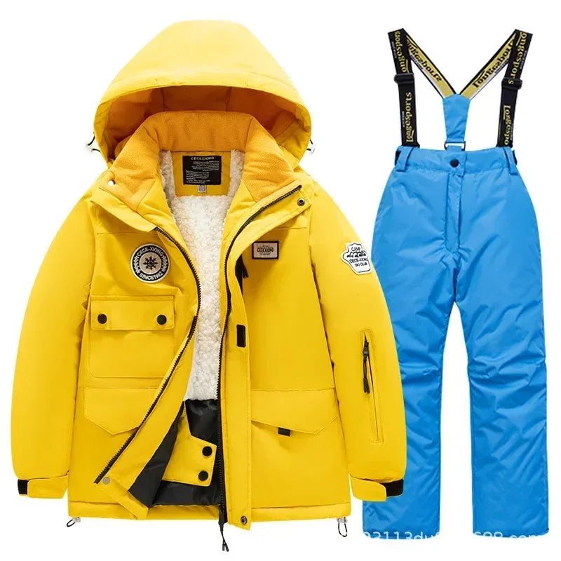 Kids Winter Ski Suit Windproof Waterproof For Snow Play - ToylandEU