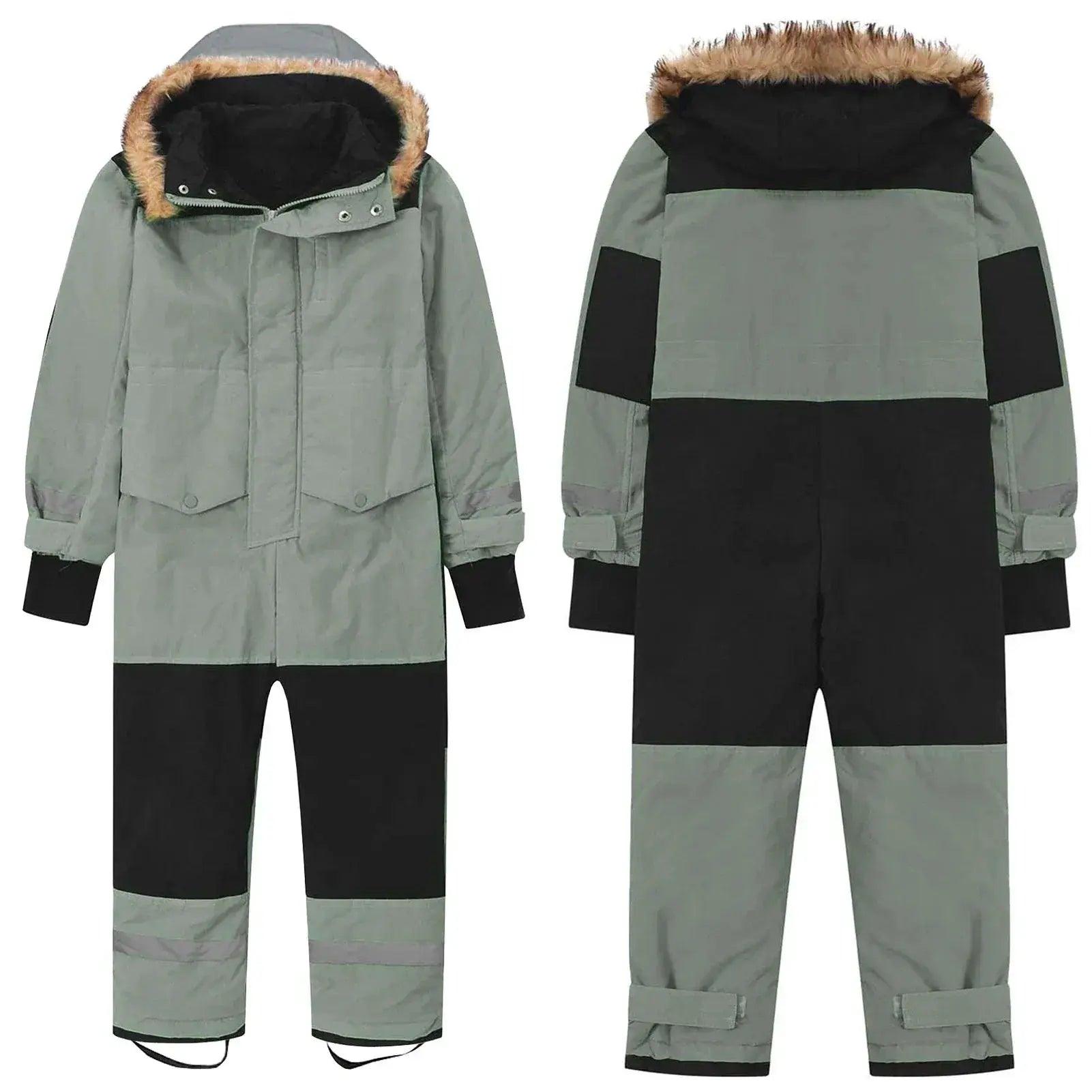  Kids Winter Ski Suit With Fur Hood Windproof Warmth -  ToylandEU™