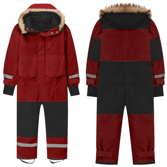  Kids Winter Ski Suit With Fur Hood Windproof Warmth -  ToylandEU™