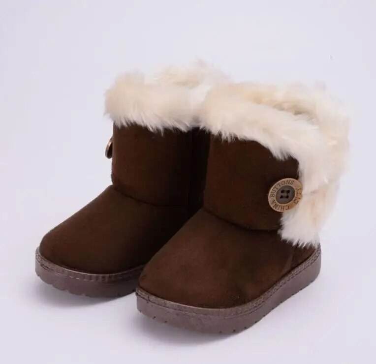 Kids Winter Snow Boots - Cozy, Non-slip, Mid-Calf Boots with Secure Hook & Loop Closure - ToylandEU