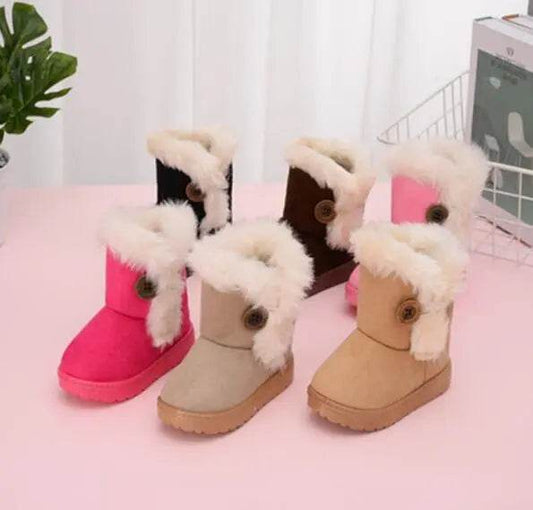 Kids Winter Snow Boots - Cozy, Non-slip, Mid-Calf Boots with Secure Hook & Loop Closure - ToylandEU