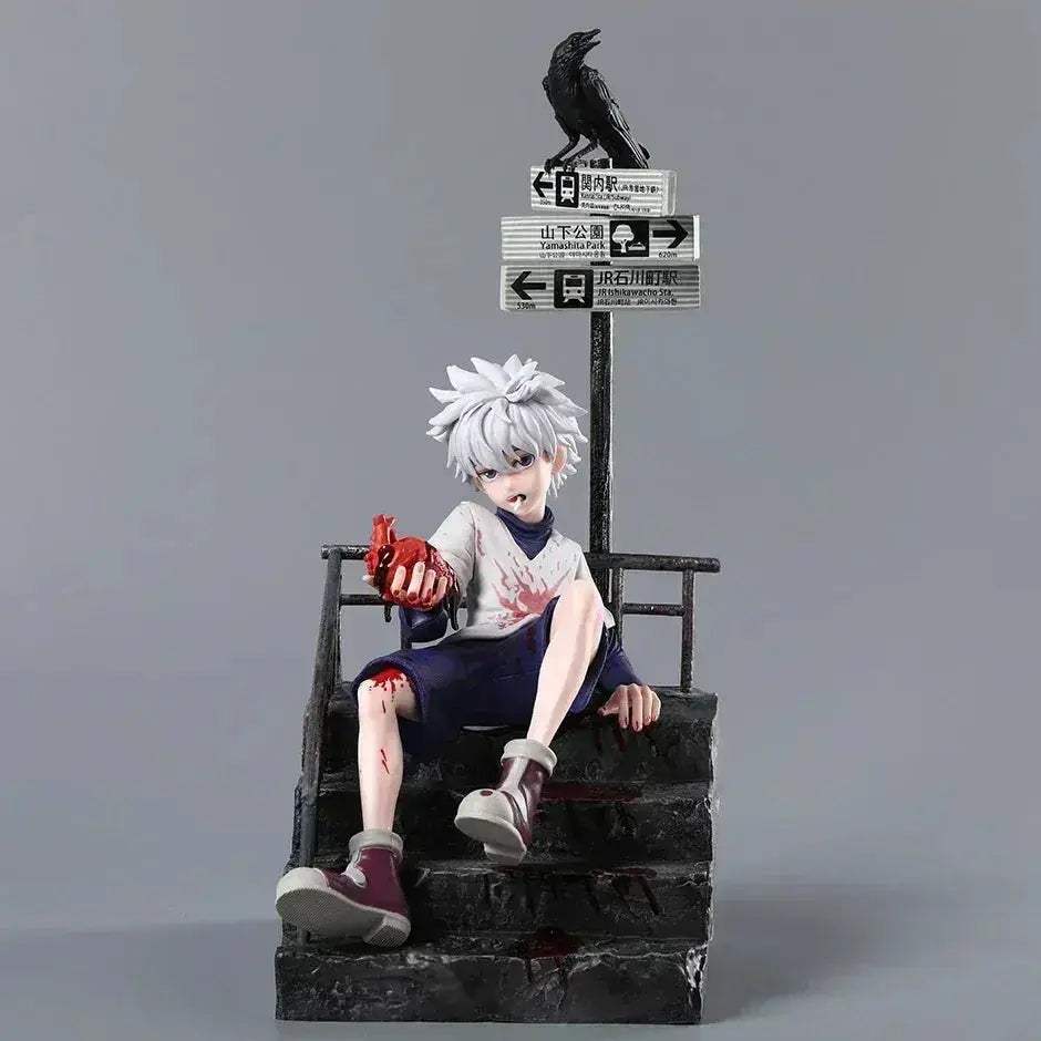 Killua Zoldyck Hunter X Hunter PVC Figure Holding Heart 34cm - ToylandEU