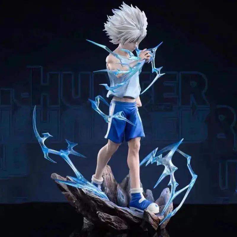 Killua Zoldyck Anime Figure, Lightning Thunder Godspeed Hunter X Hunter HxH Manga Action Figure PVC 23 cm - ToylandEU