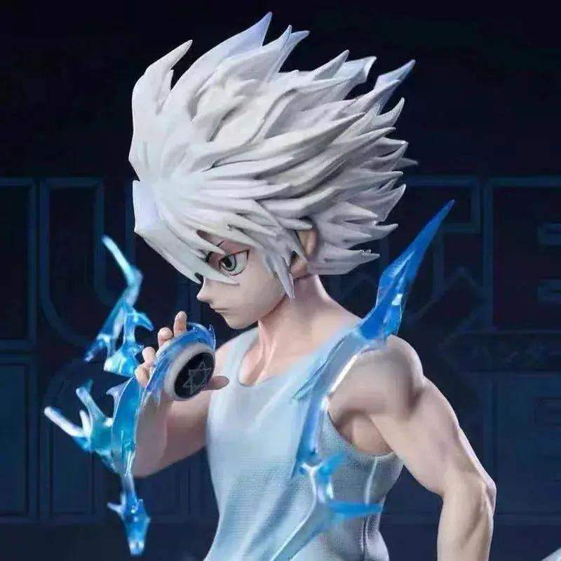 Killua Zoldyck Anime Figure, Lightning Thunder Godspeed Hunter X Hunter HxH Manga Action Figure PVC 23 cm - ToylandEU