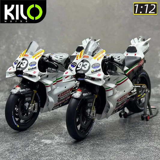 KILO works 1/12 2024 Prima Pramac Racing GP23 GP24 #1 #93 #21 #73 #89 Motorcycle model metal holiday gift collection KILOworks - ToylandEU