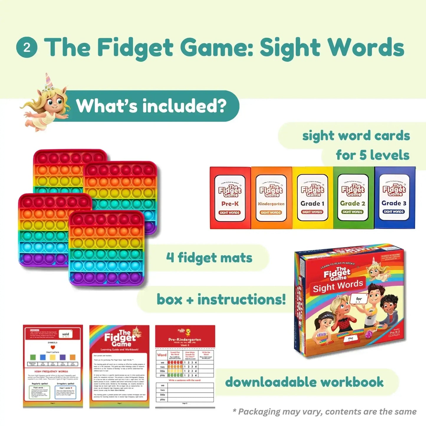 Kindergarten Learning Bundle For Strong Readers And Confident Learners - The Fidget Games