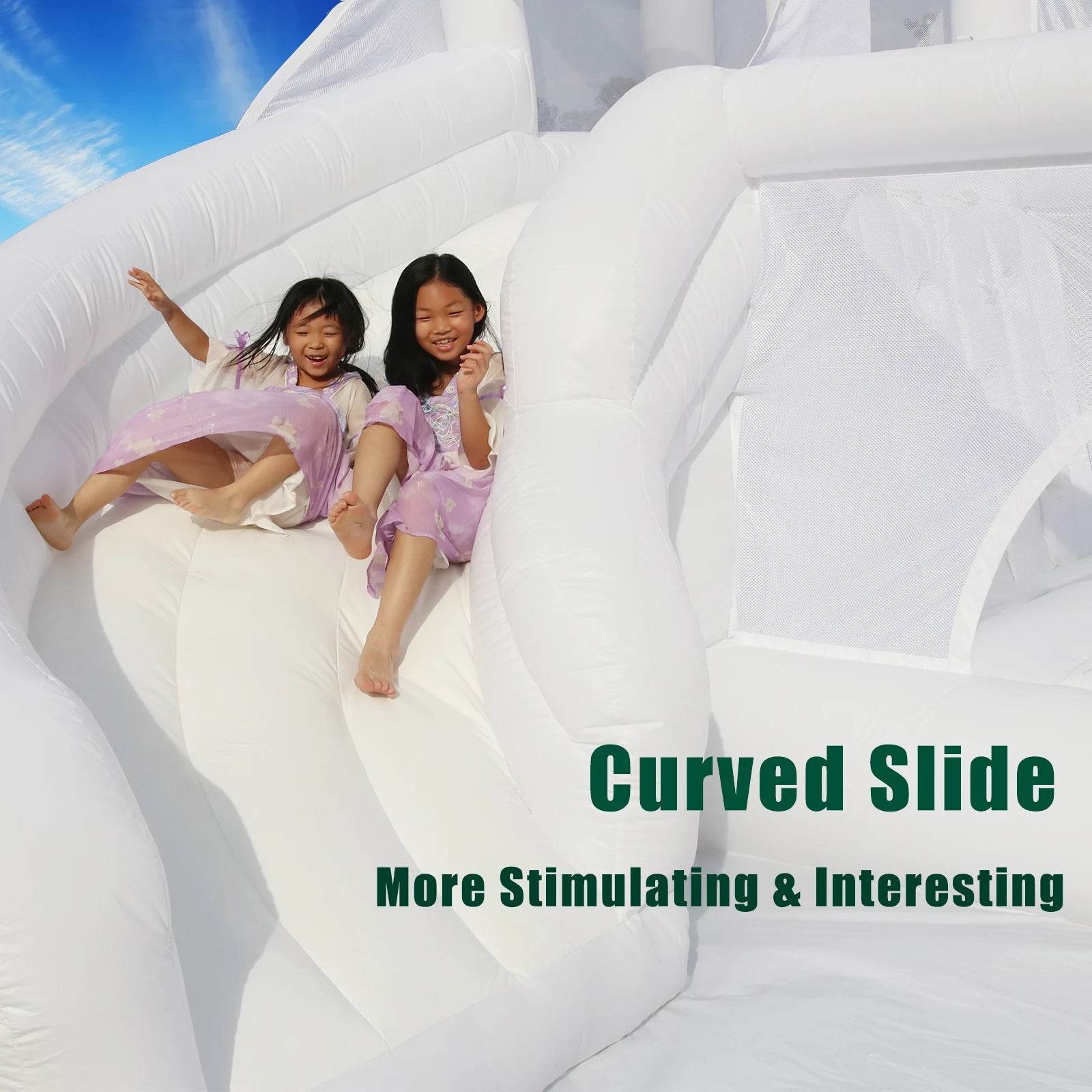 King Inflatable PVC Bounce House Water Slide Bouncy Castle - ToylandEU