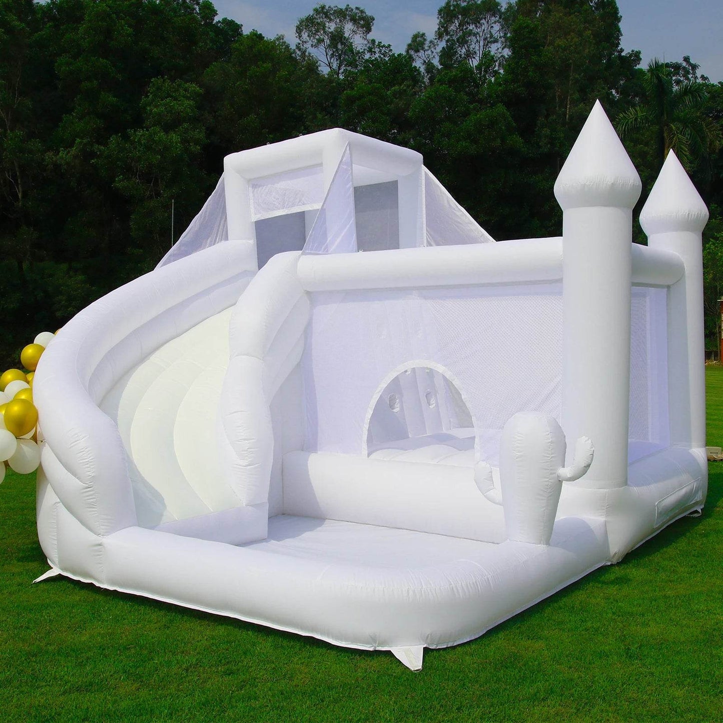 King Inflatable PVC Bounce House Water Slide Bouncy Castle - ToylandEU