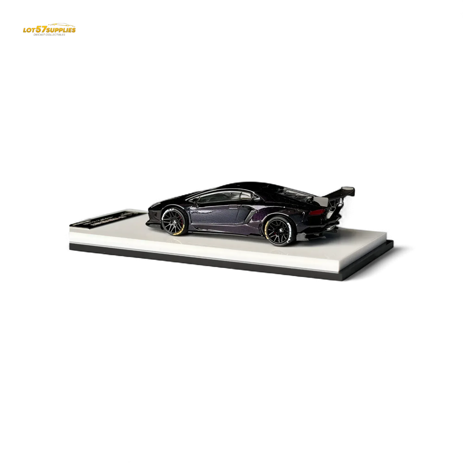 King Model Lamborghini Aventador LP700-4 LB 1.0 Purple Carbon Fiber 1:64 - ToylandEU