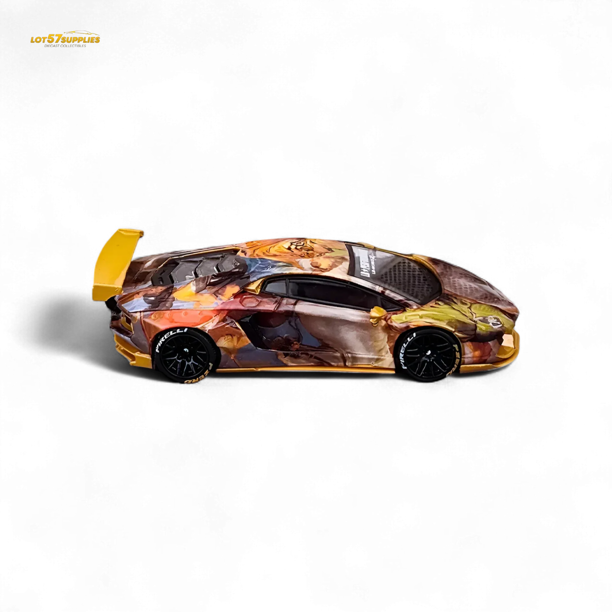 King Model Lamborghini Aventador LP700-4 LB 1.0 Tiger Racing Sports 1:64 - ToylandEU