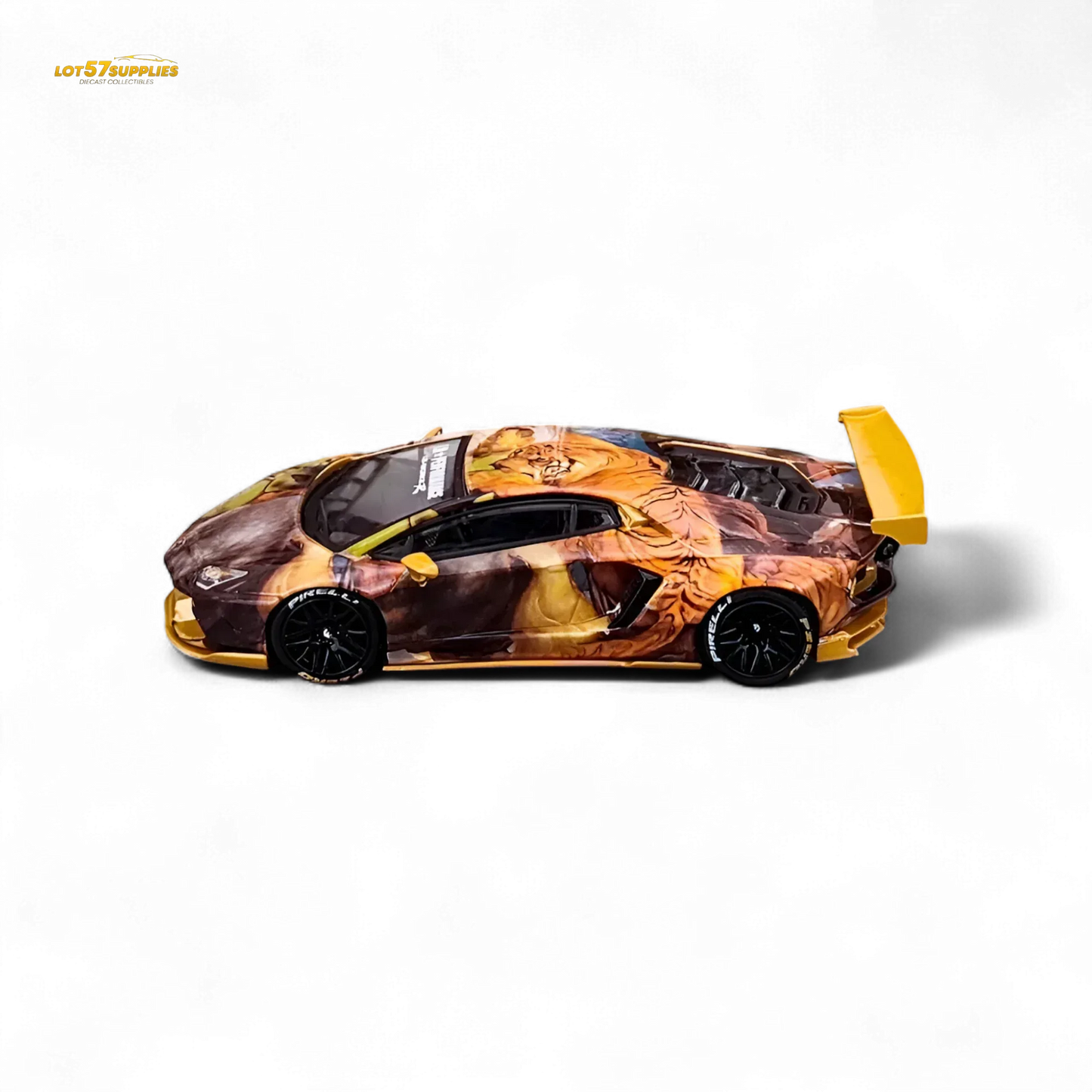 King Model Lamborghini Aventador LP700-4 LB 1.0 Tiger Racing Sports 1:64 - ToylandEU