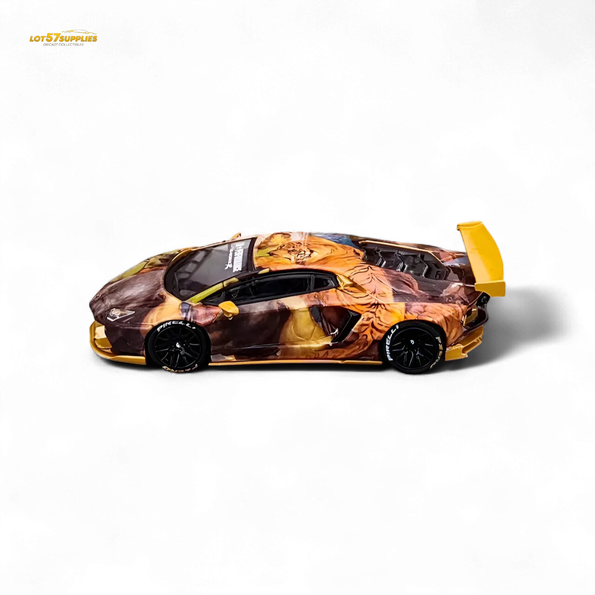 King Model Lamborghini Aventador LP700-4 LB 1.0 Tiger Racing Sports 1:64 - ToylandEU