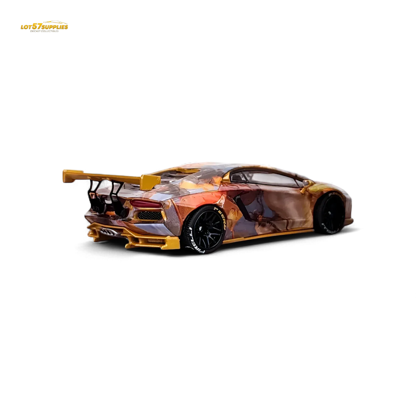 King Model Lamborghini Aventador LP700-4 LB 1.0 Tiger Racing Sports 1:64 - ToylandEU