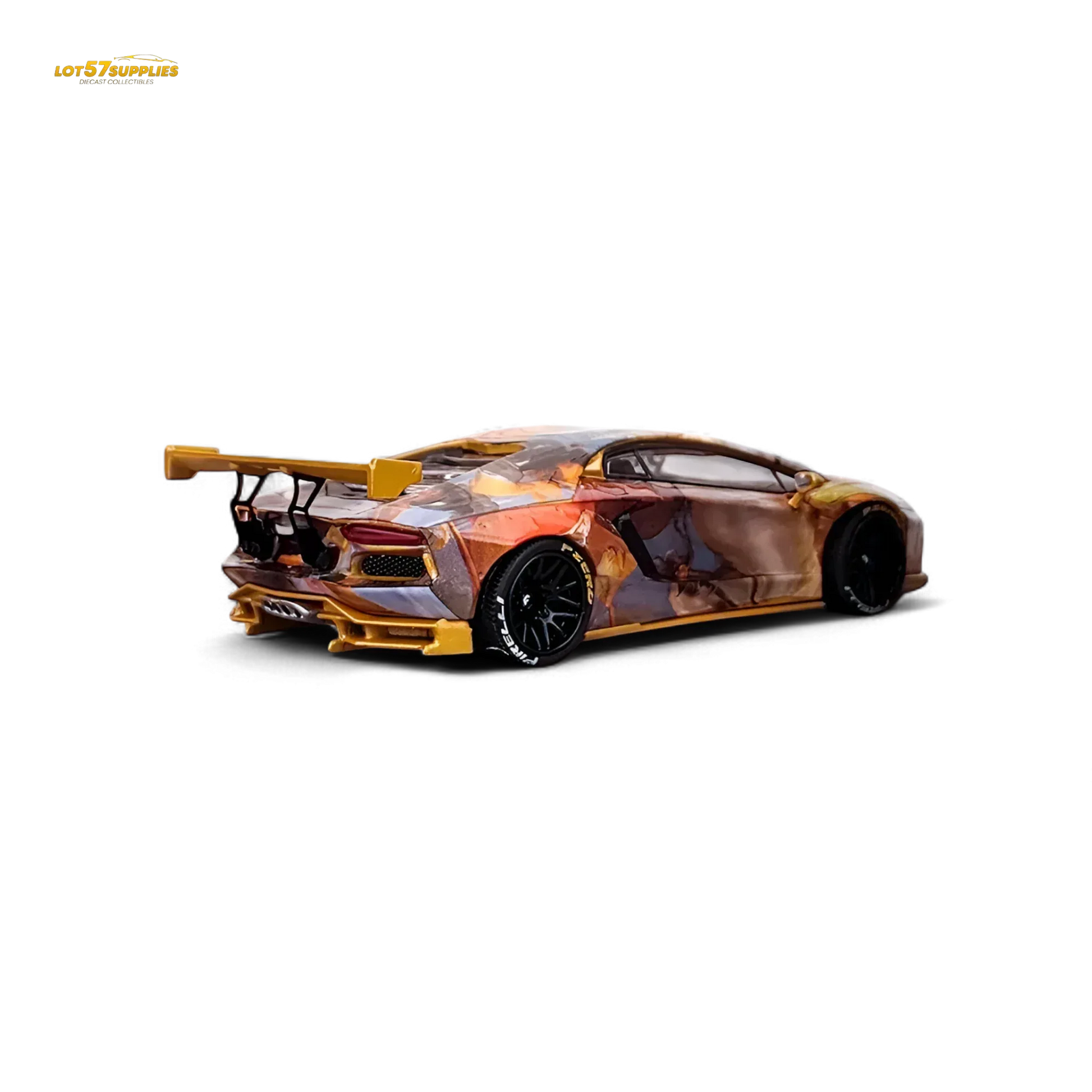 King Model Lamborghini Aventador LP700-4 LB 1.0 Tiger Racing Sports 1:64 - ToylandEU