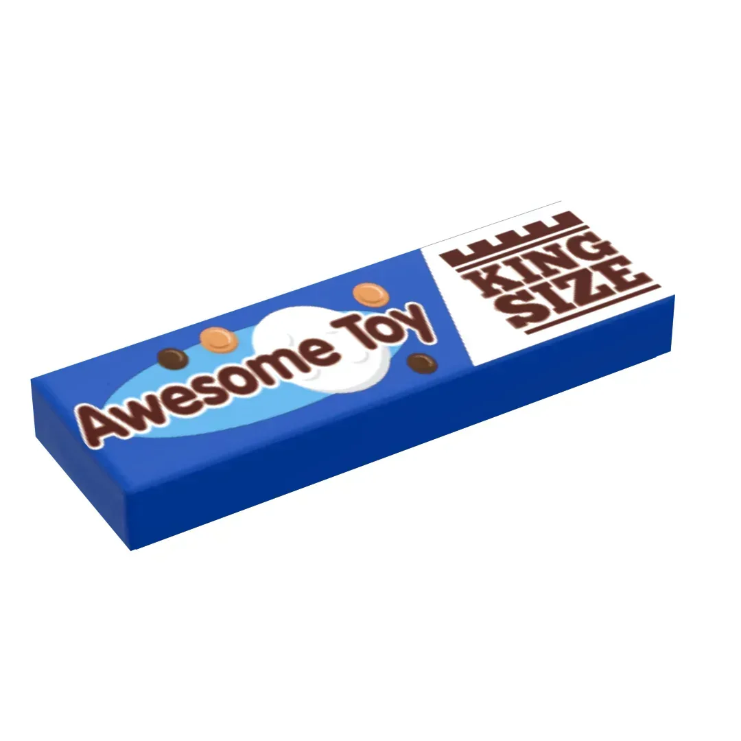 Custom 1x3 LEGO Tile Print in ABS Plastic for Figure Scale Full Color Printed Tile - ToylandEU