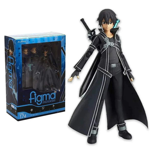 Kirigaya Kazuto Action Figure, Kirito Anime Figurines Sword Art Online, Detachable and Movable Joints Model PVC 15 CM - ToylandEU