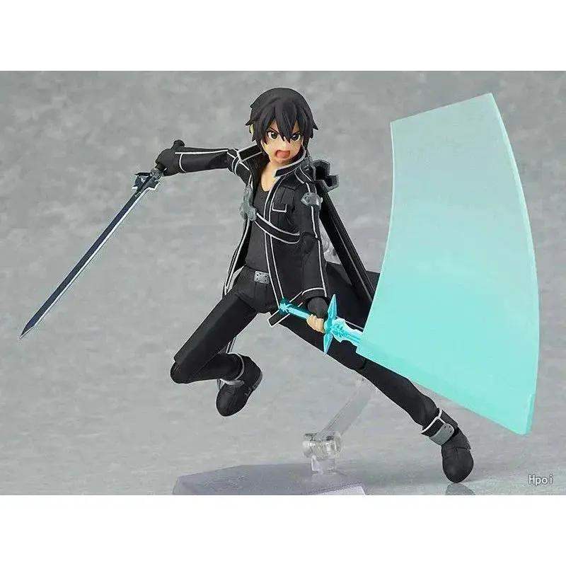 Kirigaya Kazuto Action Figure, Kirito Anime Figurines Sword Art Online, Detachable and Movable Joints Model PVC 15 CM - ToylandEU