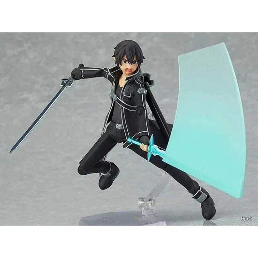 Kirigaya Kazuto Action Figure, Kirito Anime Figurines Sword Art Online, Detachable and Movable Joints Model PVC 15 CM - ToylandEU