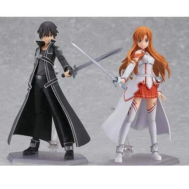 Kirigaya Kazuto Action Figure, Kirito Anime Figurines Sword Art Online, Detachable and Movable Joints Model PVC 15 CM - ToylandEU