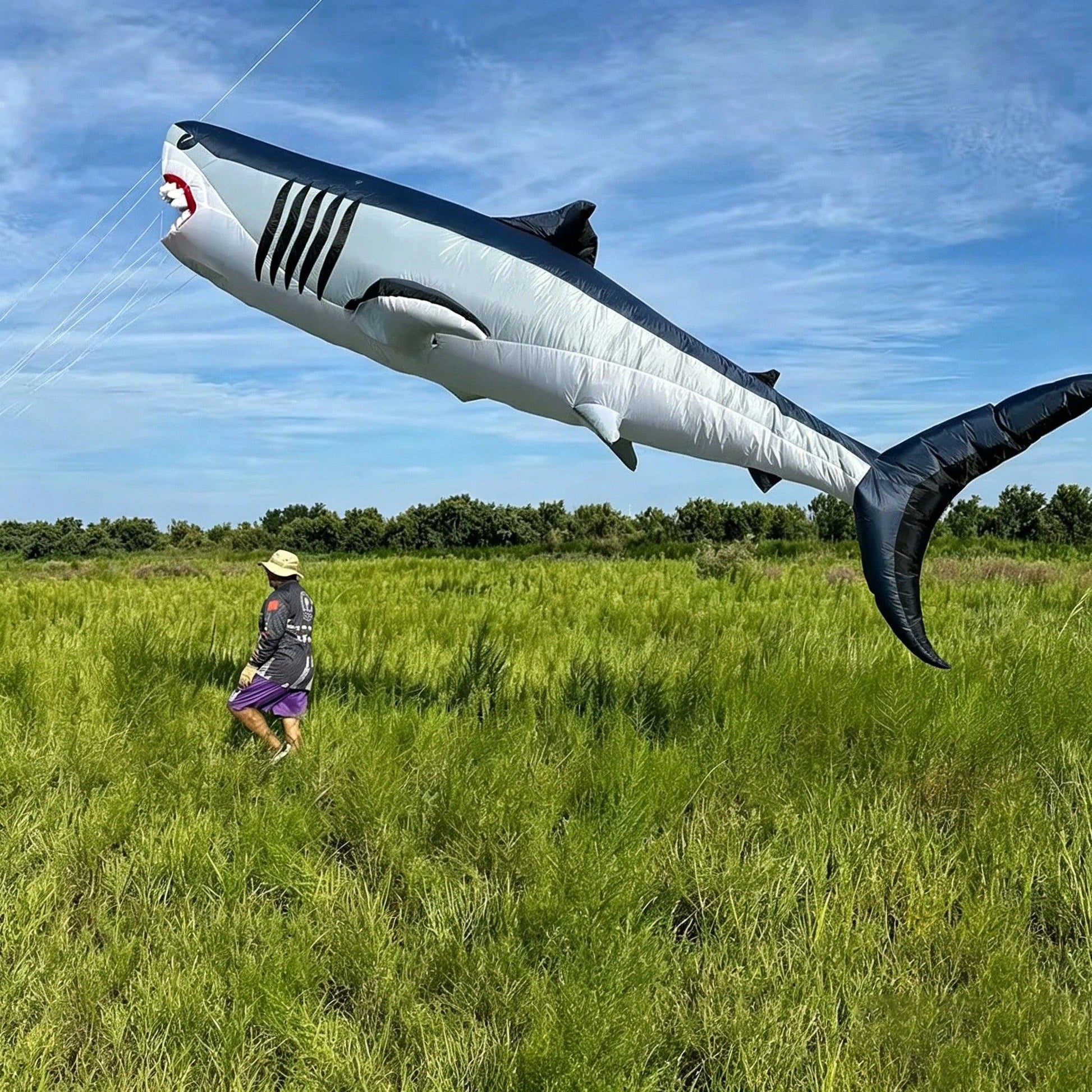  Kite | 6m Shark Design Durable Polyester | Toylandeu™ 