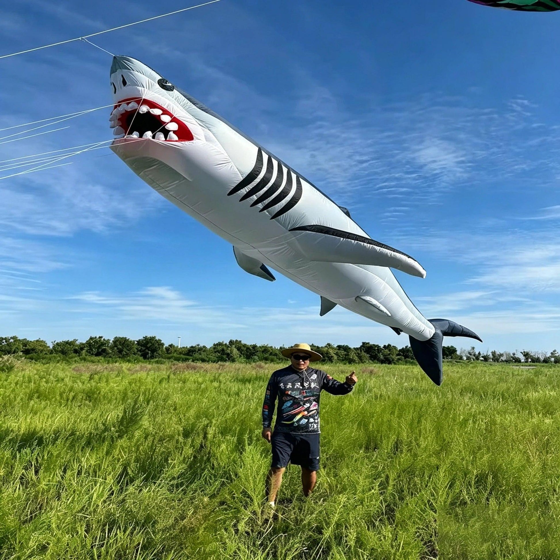 Kite | 6m Shark Design Durable Polyester | Toylandeu™ 