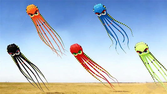  Kite 8m Octopus Power Kite|Multicolor Nylon|Toylandeu™ 
