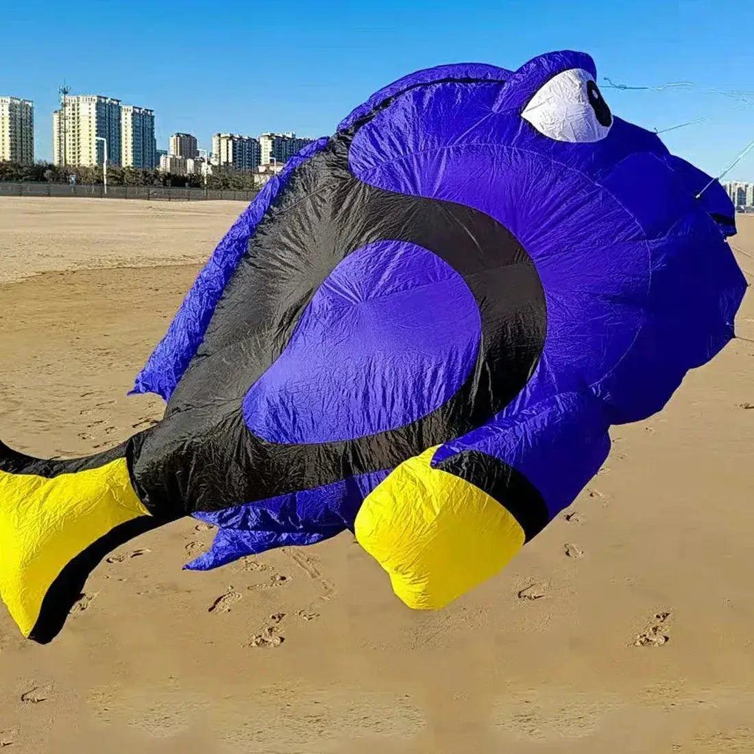  Blue Fish Kite 3m Ripstop Nylon With Bag For Adults -  ToylandEU™