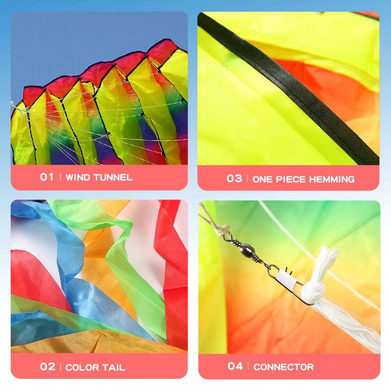  Kite | Octopus 3D Design with 100m Line | Toylandeu™ 