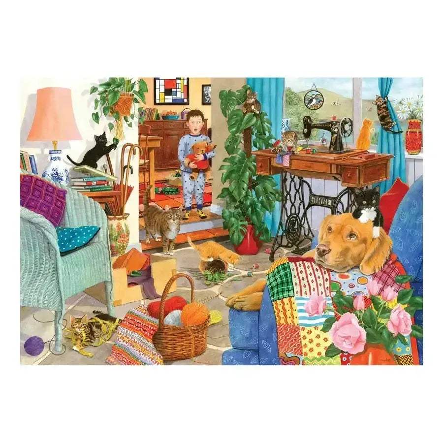 Kitten Chaos Jigsaw Puzzle 1000 Piece Captivating Detail - ToylandEU